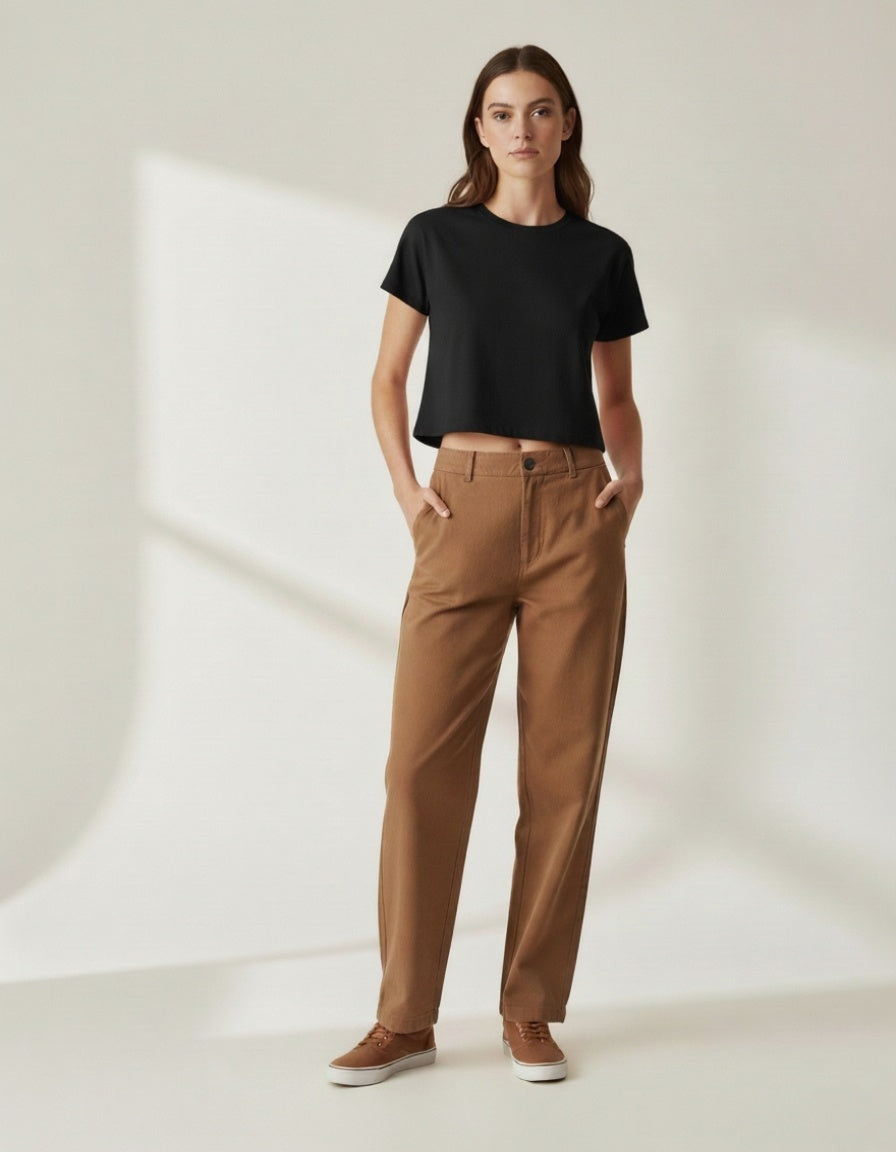 Regular Sleeves Crop Top