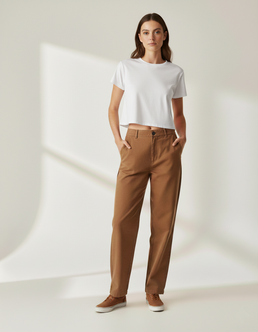 Regular Sleeves Crop Top