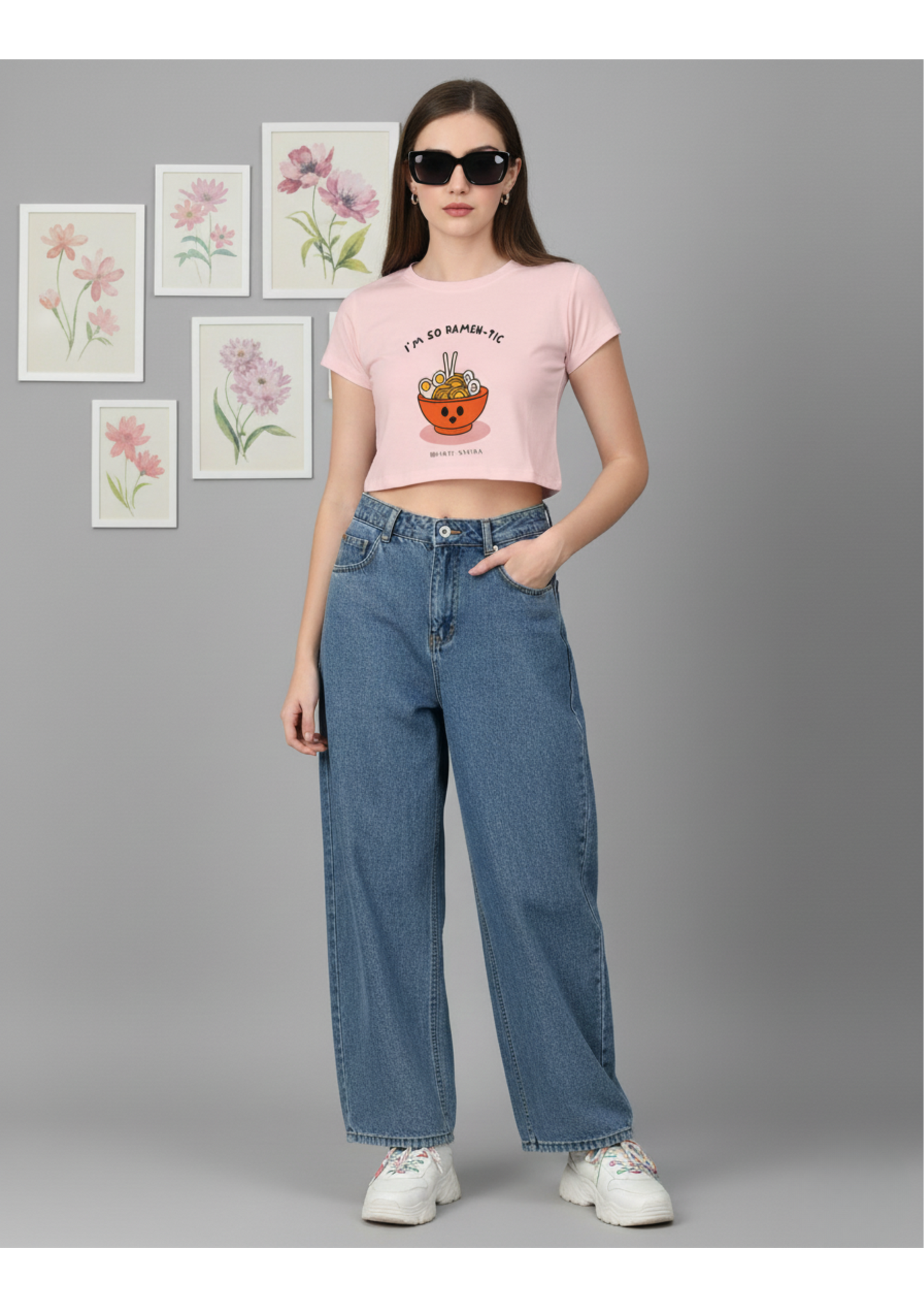 Female Baby Pink Crop Top