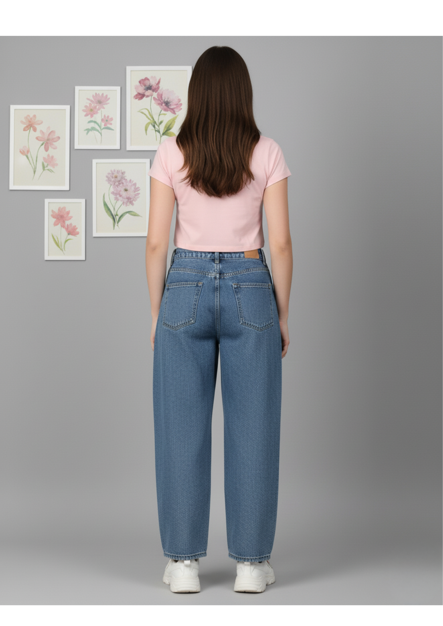 Female Baby Pink Crop Top