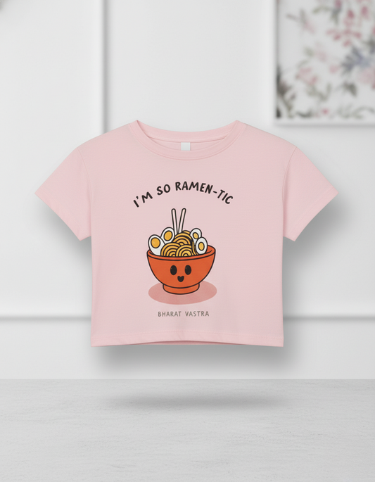 Female Baby Pink Crop Top